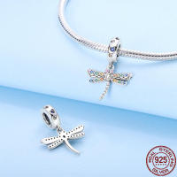 Encantos de Pulgas de Plata Esterlina S925 100% para Mujeres Joyería Fina de Cumpleaños Ajuste a Pulseras Originales de 3mm DIY con Cuentas Material Principal de Metal: Zircon - details 19