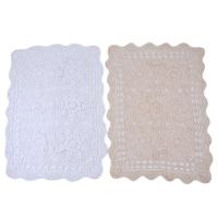 Vintage rectangular algodón crochet 40x60cm pequeño mantel personal de cocina y restaurante, tela textil para el hogar ENCE - details 0