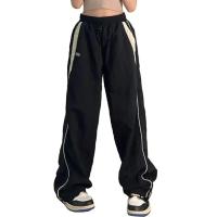 Pantalones Jogger Retro de Cintura Alta para Mujeres Cintura Elástica, Ancho Excessivo, Estilo Hip Hop - details 3
