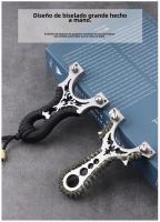 Tirachinas de acero inoxidable de alto nivel de precisión, rebotador hinchable de metal de piel plana - details 4