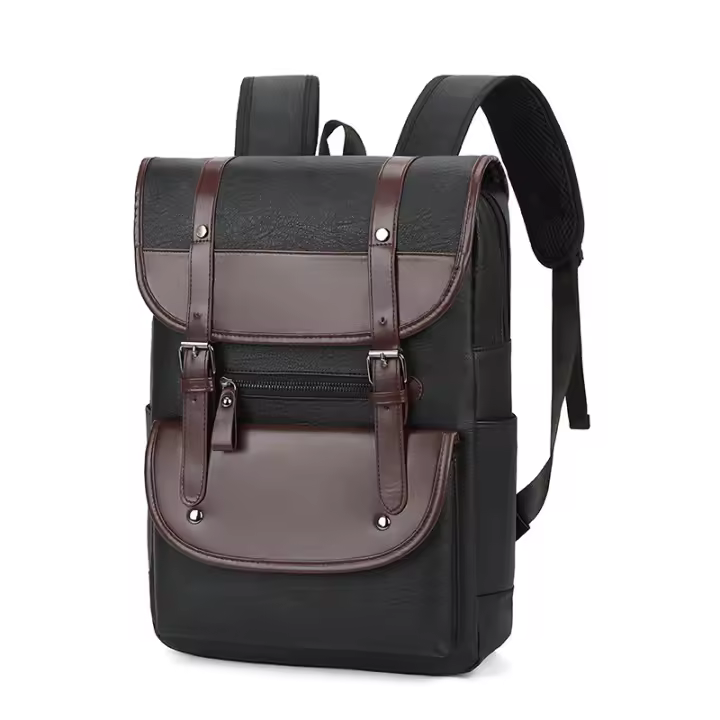Mochila para hombre, mochila escolar vintage de calle para secundaria, mochila de viaje versátil de moda. - 1
