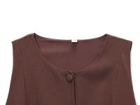 Vestido de moda para mujer, estilo nuevo, versátil, sin mangas, con botones en la cintura y forro. - details 6