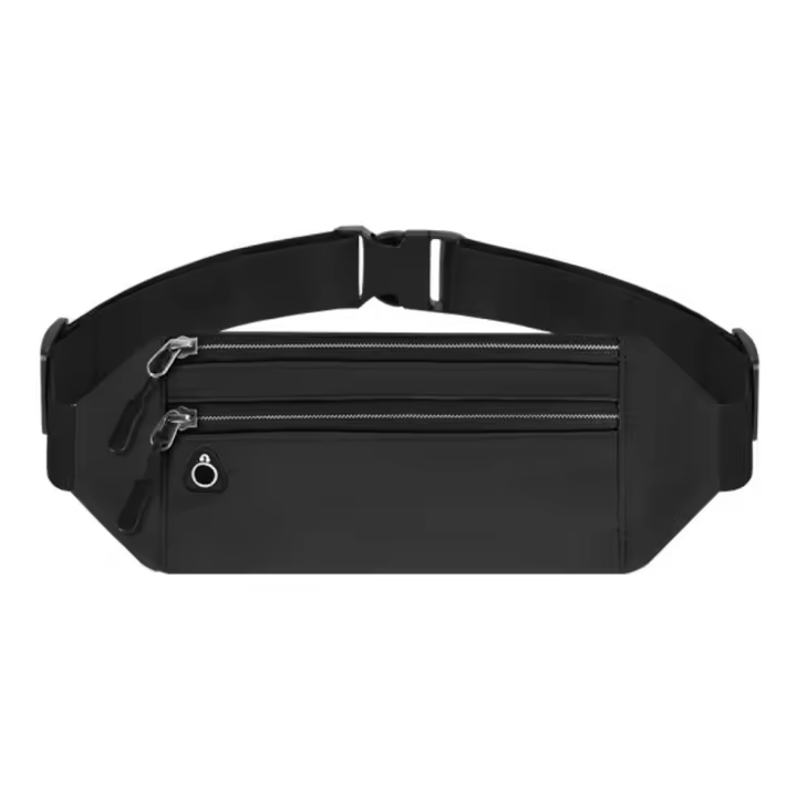 Riñoneras ultrafinas para correr, bolso ligero multifunción para correr maratón, almacenamiento impermeable, bolsa deportiva para teléfono, hombres y mujeres - 1