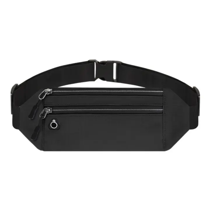Riñoneras ultrafinas para correr, bolso ligero multifunción para correr maratón, almacenamiento impermeable, bolsa deportiva para teléfono, hombres y mujeres - 1