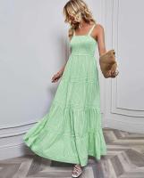 Vestido casual de moda primavera-verano con tirantes finos a rayas para mujer - details 19