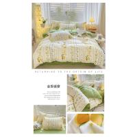 Juego de cuatro piezas mate, ropa de cama para estudiantes, grueso, agradable para la piel, estampado pequeño, juego de tres piezas - details 20