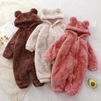 Pijamas cálidos de felpa para bebé, con monos, bolsas de oso con cuello con capucha, pijamas informales para recién nacido de 0 a 1 años - details 1