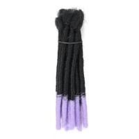 Extensiones de trenzas de pelo sintético para hombres Afro, 1 Uds., rastas hechas a mano, peluca Reggae negra, trenzas rizadas a granel, cabello trenzado de ganchillo - details 4