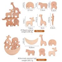 Juguetes de madera Montessori para bebés, bloque de equilibrio estilo luna estrella, juegos de mesa educativos para niños - details 20