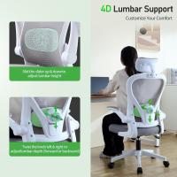 Oficina Ergonómica, Silla Gaming, con Reposacabezas Ajustable, Soporte Lumbar y Apoyabrazos Plegables, Asiento Cómodo para Juegos, Capacidad Máxima de 120 kg - details 3