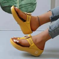 Sandalias de Verano 2025 para Mujeres Tallas Grandes Pantuflas de Plataforma Antideslizantes - details 1