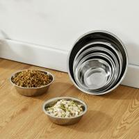 Metal Feeder Bowl Large Capacity Dog Bowl Stainless Steel Silver Cat Water Feeder Bowls Non-rust Pet Food Container Puppy - details 3