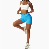 Pantalones cortos de LICRA para Yoga, mallas Push Up de cintura alta para correr, Fitness, gimnasio - details 4