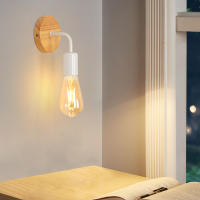 Goeco Luces de Pared de Madera Diseño Moderno Blanco Eficiencia de Energía - details 2
