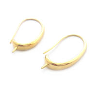 Latón color oro de 18 quilates, compatible con cuentas de medio agujero con ganchos de medio pasador para pendientes, joyería de alta calidad, accesorios para manualidades. - details 96