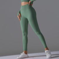 Hamidou-Pantalones deportivos de Yoga para mujer, mallas de cintura alta y caderas ajustadas, glúteos de melocotón, pantalones de Yoga desnudos de cintura alta - details 63