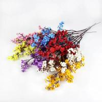 Ramo de flores falsas para decoración de boda, flores artificiales de Sakura Multicolor baratas, flores falsas de aliento de bebé, bricolaje - details 2