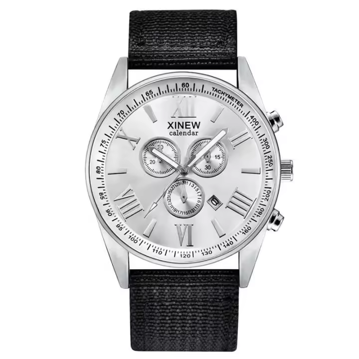 Relojes baratos de marca XINEW de lujo de primera calidad para hombres, reloj de pulsera de cuarzo con fecha militar deportiva sencilla y banda de nailon informal a la moda para estudiantes Montre Homme - 1