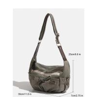 Nuevo diseñador, bolso de hombro informal para mujer, ropa de calle estética, bolso con cordón, bolso cruzado, bolso vaquero - details 0