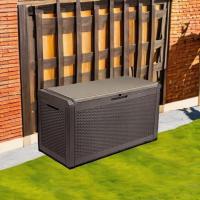 380L Arcón de Ordenación Exterior, Resina Caja de Almacenamento de Jardín para Almacenamiento Al aire Libre para Muebles de Patio - details 32