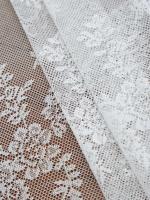 Mantel plegable con flores ENCE de color blanco puro para bodas, fiestas y mesas de comedor. - details 12