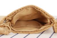 Bolso simple tejido a mano con flecos bolso retro tejido a mano bolso de playa de viaje de vacaciones de verano - details 10
