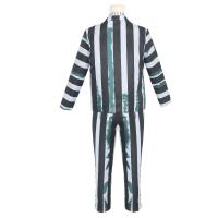 Disfraz de la película escarabajo para hombre, traje a rayas blancas y negras, 4 piezas - details 8