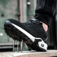 Zapatos de Trabajo para Hombres Cinturón de Aire con Cordón Elástico Material de Cuero - details 22
