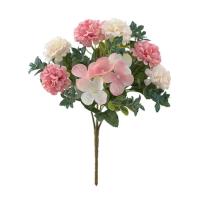 Flores artificiales de 27CM, decoración de mesa de hortensias, 8 cabezas, ramo de hortensias artificiales, regalos DIY, flores falsas, decoración para el hogar y la boda - details 13