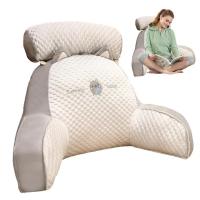 Almohada de lectura triangular de seda Ideal para embarazadas, respaldo grande, almohadas para sofá y cama - details 19