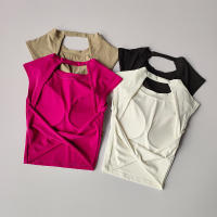 Top deportivo push-up para mujer, sexy, con espalda descubierta, para fitness, yoga, transpirable, para correr, gimnasio, para mujeres activas - details 10