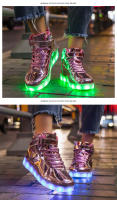 Zapatillas de tenis con luces LED para niños, zapatos de alta calidad con cargador USB, zapatillas luminosas de moda para niños - details 10