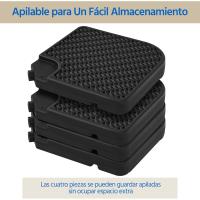 Soporte de Parasol Recargable Cuadrado 80kg de Arena/60L de Agua Total Diseño Trenzado - details 6