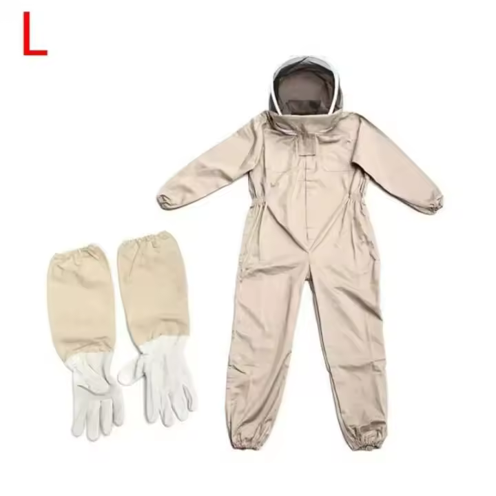 1 juego de apicultura profesional ventilada de cuerpo completo TRE con guantes - 1