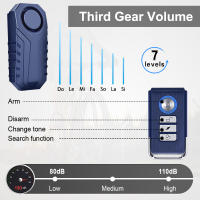 Alarma de Seguridad Inalámbrica para Bicicleta y Motocicleta a Prueba de Agua Anti-Robo con Vibración y Sonido de 113dB Sensor de Movimiento y Vibración Alarma Remota Controlada por Batería - details 2