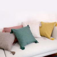 Almohadas duras de lino que cubren Europa, usando bebidas para decorar almohadas Sham, 45x45CM para patios del hogar, niños - details 7