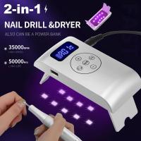 Máquina pulidora de uñas portátil 2 en 1, lámpara LED UV, secador de uñas, dispositivo de manicura de pulido - details 1