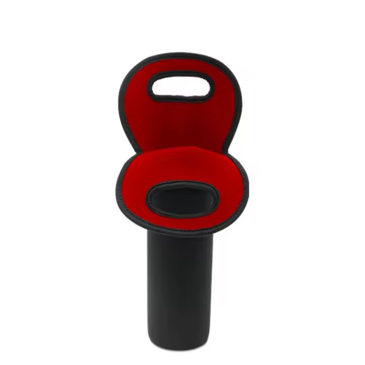 Bolsa portavinos portátil, bolsa aislada con asa, soporte de refrigeración para cerveza, portavinos resistente reutilizable para viajes al aire libre - 1
