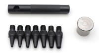 Juego de perforadores de cuero para manualidades, herramientas de mano intercambiables, ojal hueco, 2-5mm, 7 unidades por juego - details 3