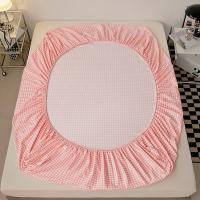 Sábana bajera de algodón con bandas elásticas, Funda de colchón antideslizante ajustable para cama doble King, 140x200, 160x200, 200x200cm - details 2