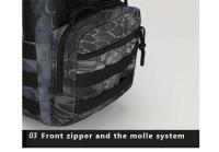 Mochila táctica militar para deportes al aire libre, bolso de hombro Sg, senderismo, Camping, caza, pesca - details 3