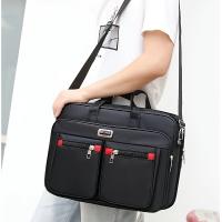 Bolso de hombro de gran capacidad para hombre, bolso multicapa impermeable y resistente al desgaste, maletín para computadora, para viajes de negocios diarios - details 7