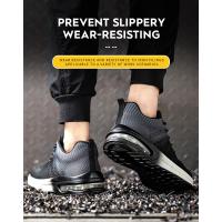 Zapatos De Seguridad Para Trabajo Con Punta De Acero Antideslizantes Y Respirables Para Hombres Botas De Trabajo Ligeras Y Confortables Para Construcción - details 9