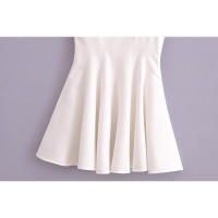 - Moda Primavera Verano 2025 Mujer Vestido Plisado Elegante Cuello Redondo Sin Mangas Dulce Fiesta Espalda Plisada - details 11