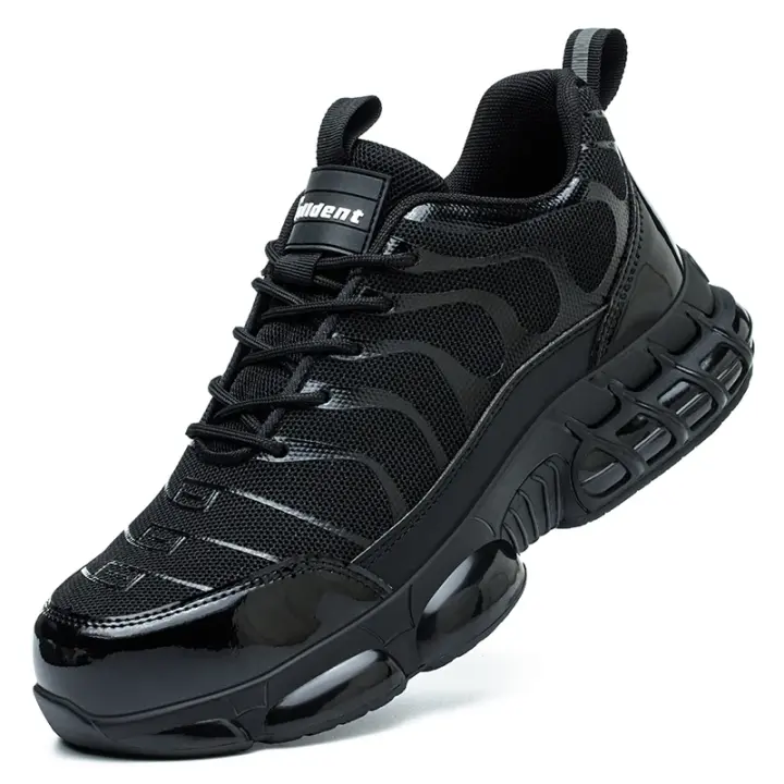 Nuevo Modelo 2025 Zapatos De Seguridad Para El Trabajo Con Amortiguación De Aire Para Hombre Y Mujer, Zapatillas De Trabajo Transpirables, Con Puntera De Acero, Calzado Protector De Seguridad Antiperforación, Verano - 1