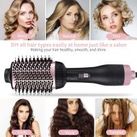 Secador de Cabello Profesional Un Solo Paso Alisa Volumizadora Peine de Aire Caliente - details 7