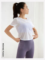 Camiseta deportiva con espalda descubierta para mujer, camiseta de Yoga, ropa de entrenamiento, ATG - details 3