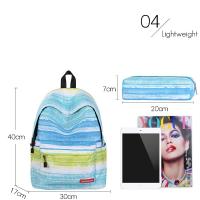 Mochila de viaje informal para niños y adolescentes, bolsa escolar de poliéster reutilizable con cierre de cremallera, bol - details 3