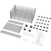 Estantería de Alambre de 6 Niveles con Ruedas Altura Ajustable, Resistente, Gancho para Baño, Cocina, Garaje, Dormitorio Plateado - details 9