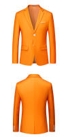 Chaqueta de traje blanca informal ajustada para hombre, blazer clásico de negocios, flujo de Color puro, alta calidad, talla grande - details 18